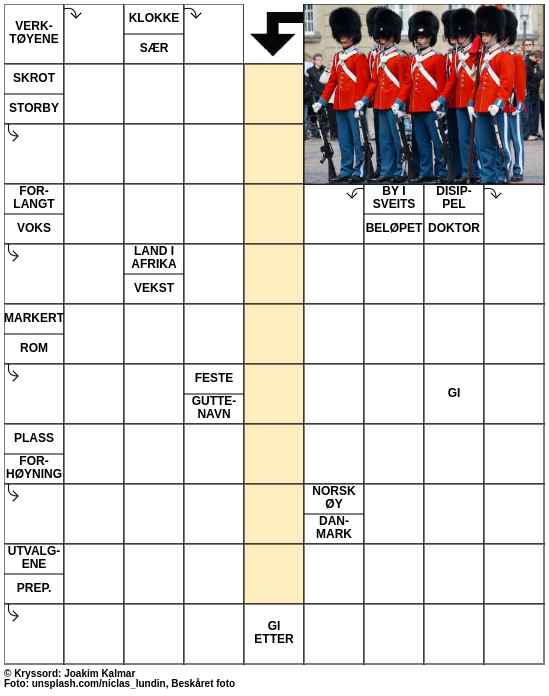 Dagens kryssord – 2. August - 2023