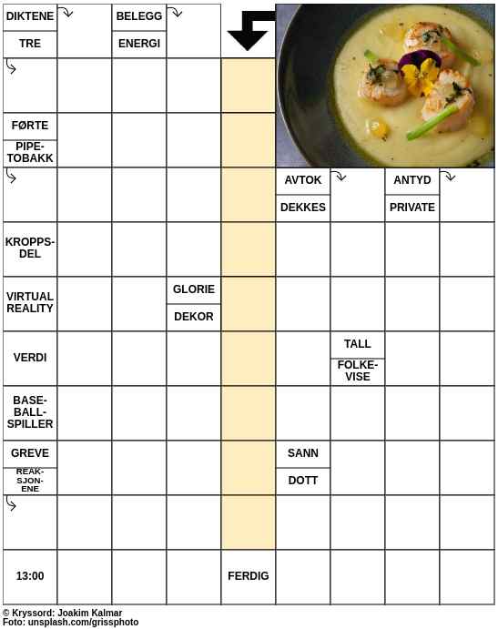 Dagens kryssord – 10. Juli - 2023