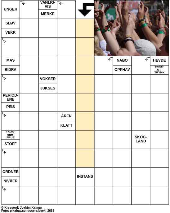 Dagens kryssord – 14. Juli - 2023