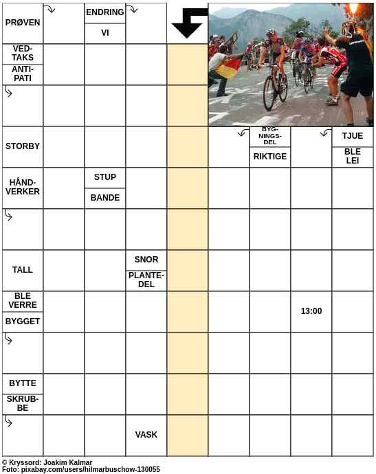 Dagens kryssord – 16. Juli - 2023