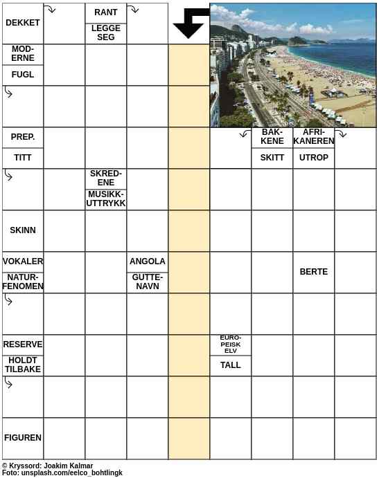 Dagens kryssord – 17. Juli - 2023