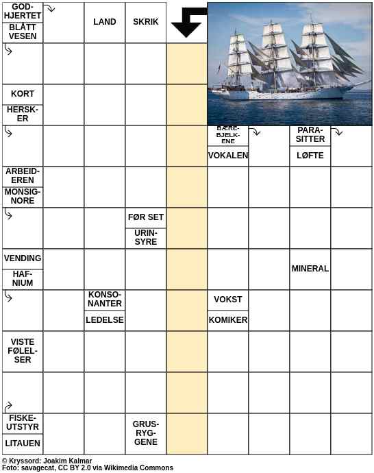 Dagens kryssord – 19. Juli - 2023