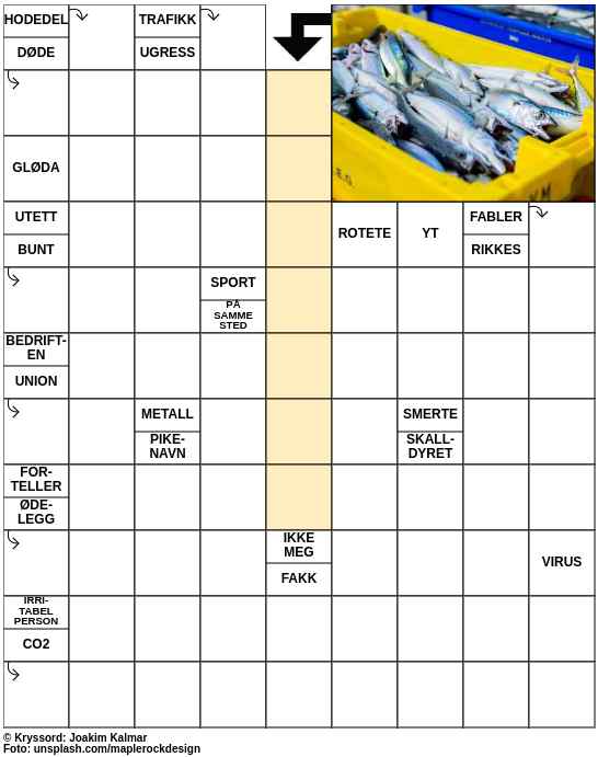 Dagens kryssord – 22. Juli - 2023