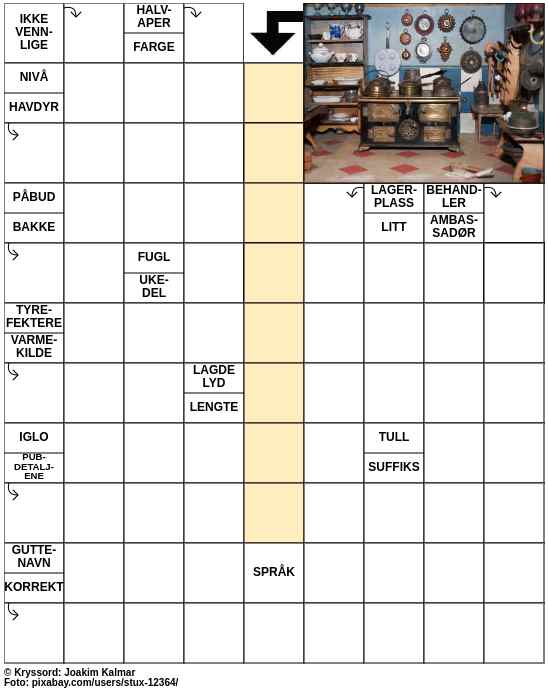 Dagens kryssord – 23. Juli - 2023