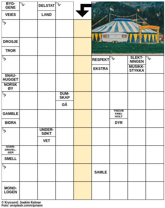Dagens kryssord – 26. Juli - 2023