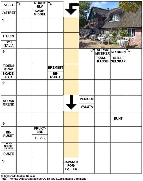 Dagens kryssord – 1. September - 2023