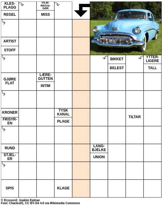 Dagens kryssord – 4. August - 2023