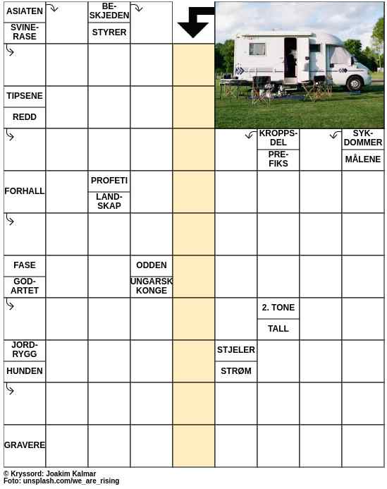 Dagens kryssord – 8. August - 2023