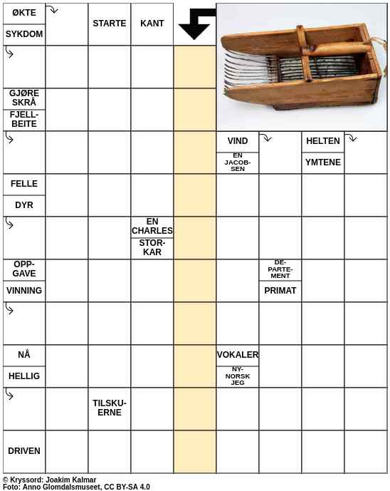 Dagens kryssord – 10. August - 2023