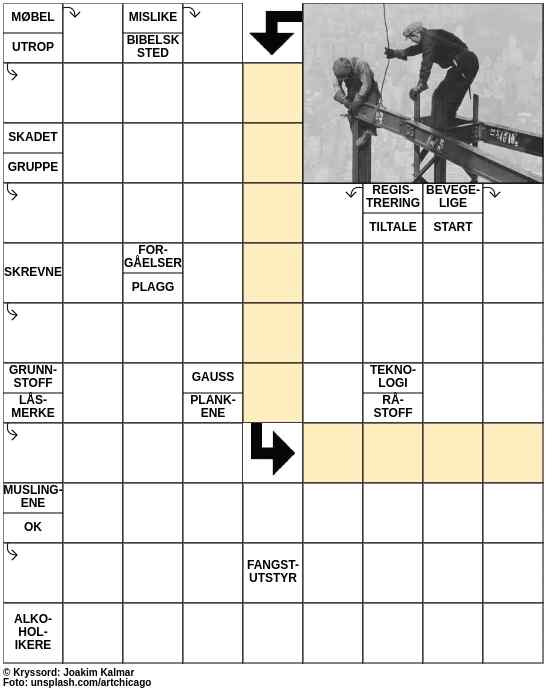Dagens kryssord – 18. August - 2023