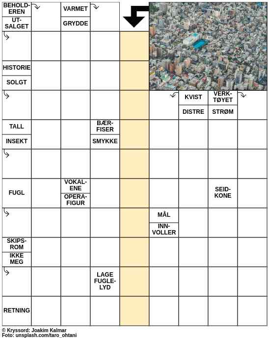 Dagens kryssord – 24. August - 2023