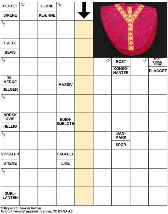 Dagens kryssord – 26. August - 2023