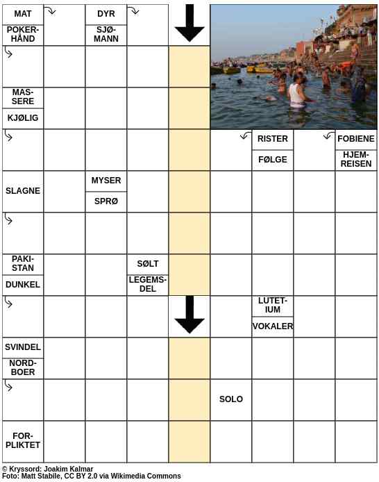 Dagens kryssord – 27. August - 2023