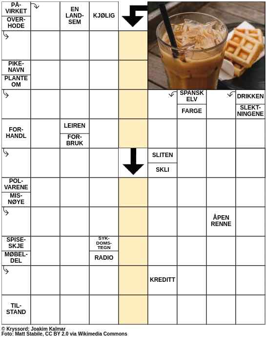 Dagens kryssord – 28. August - 2023