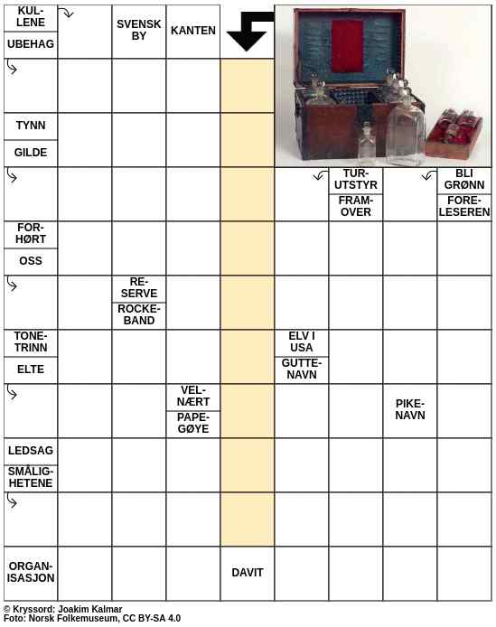 Dagens kryssord – 10. September - 2023