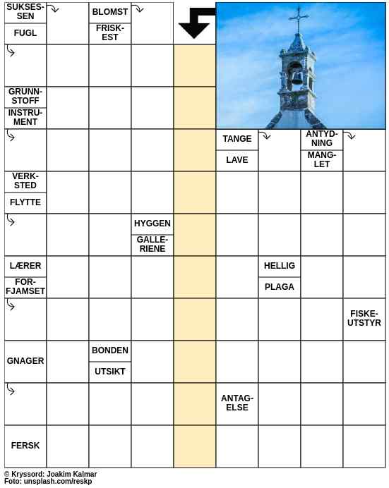 Dagens kryssord – 12. September - 2023