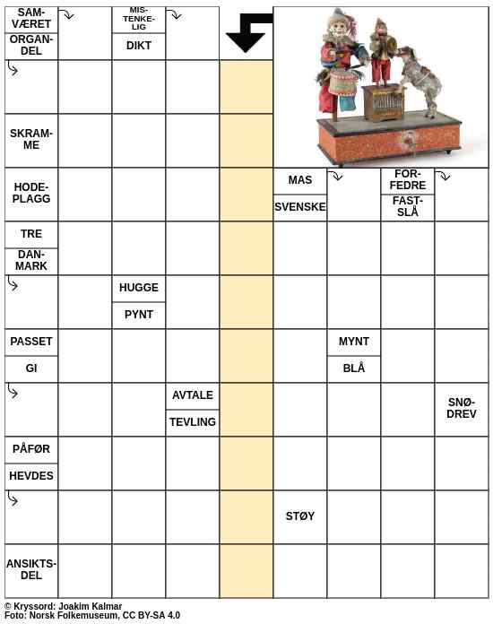 Dagens kryssord – 13. September - 2023