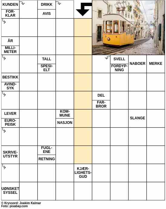 Dagens kryssord – 9. Oktober - 2023