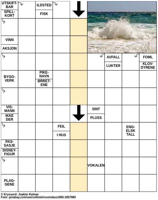Dagens kryssord – 15. Oktober - 2023