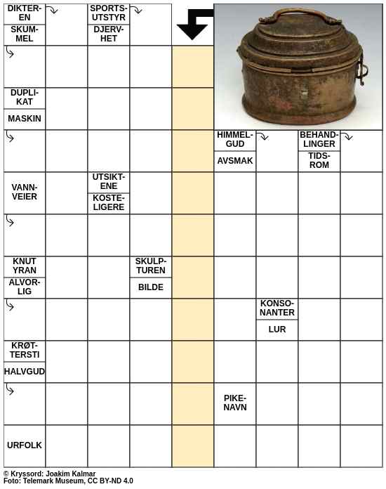 Dagens kryssord – 16. Oktober - 2023