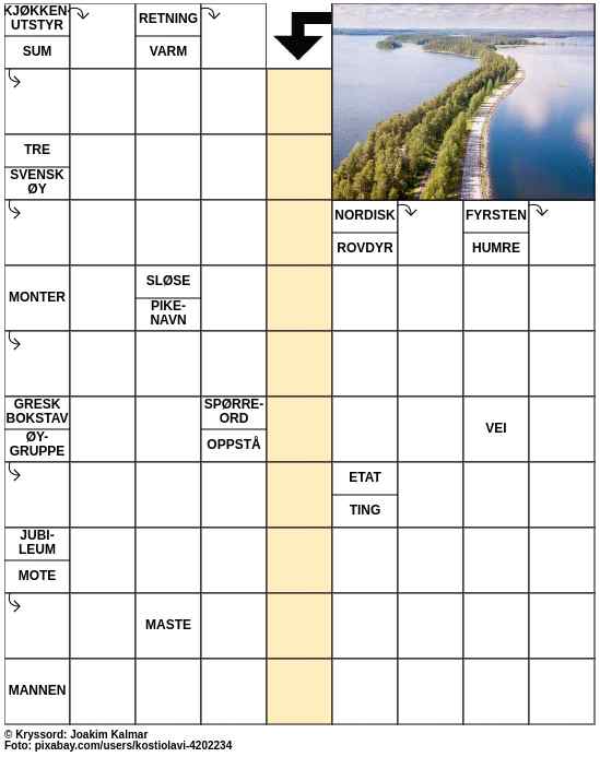 Dagens kryssord – 17. Oktober - 2023