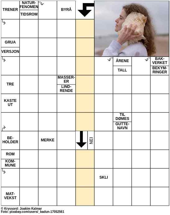 Dagens kryssord – 19. Oktober - 2023