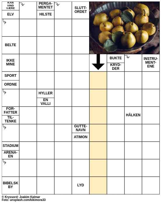 Dagens kryssord – 20. Oktober - 2023