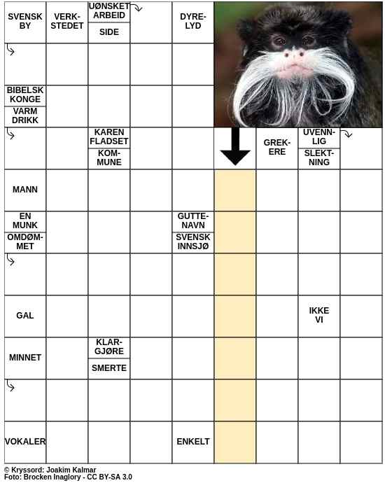 Dagens kryssord – 23. Oktober - 2023