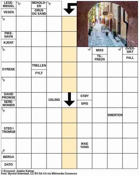 Dagens kryssord – 8. Oktober - 2023