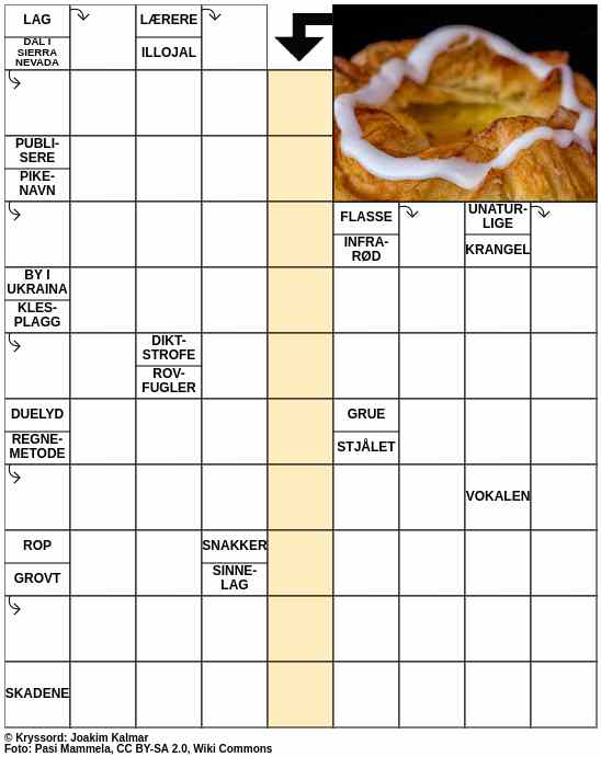 Dagens kryssord – 3. November - 2023