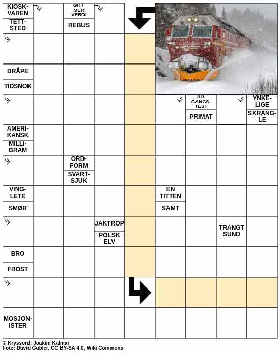 Dagens kryssord – 5. November - 2023