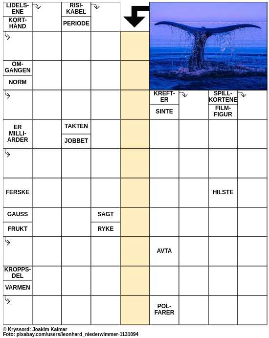 Dagens kryssord – 13. November - 2023