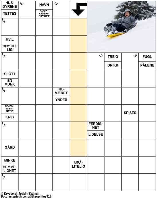 Dagens kryssord – 14. November - 2023