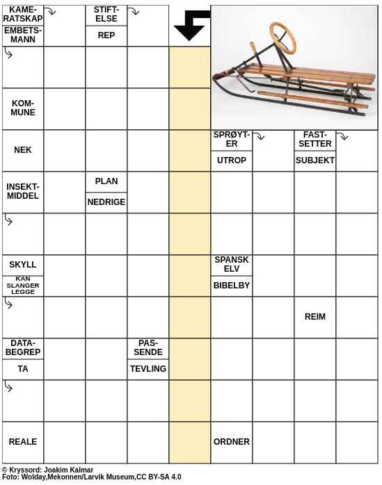 Dagens kryssord – 17. November - 2023