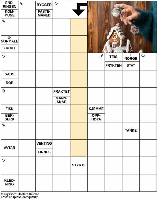 Dagens kryssord – 26. November - 2023