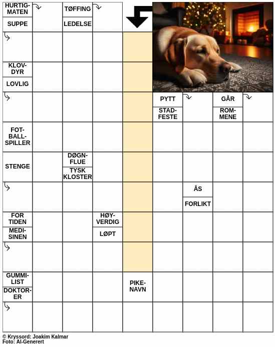 Dagens kryssord – 30. November - 2023