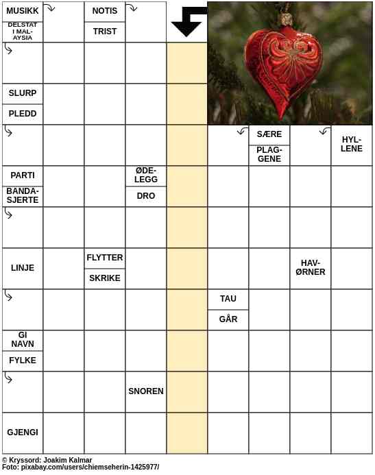 Dagens kryssord – 27. Desember - 2023