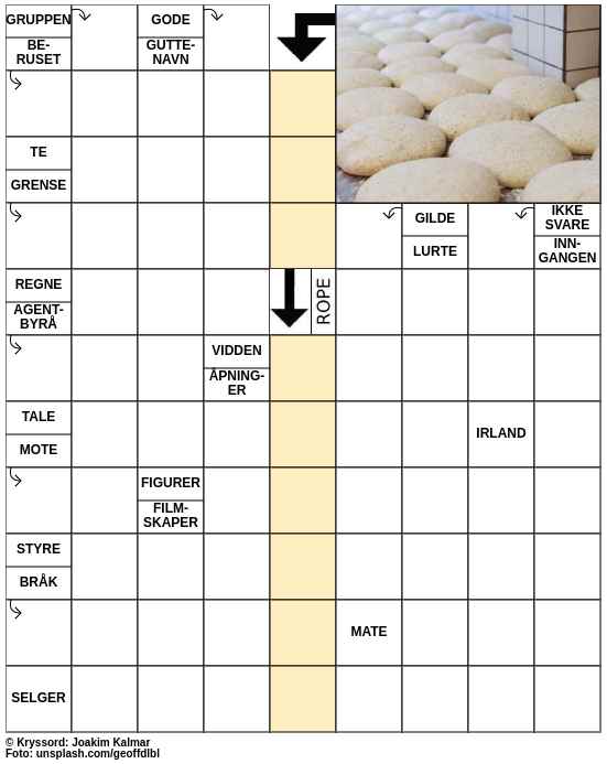 Dagens kryssord – 10. Januar - 2024