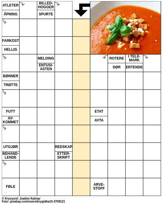 Dagens kryssord – 30. Januar - 2024