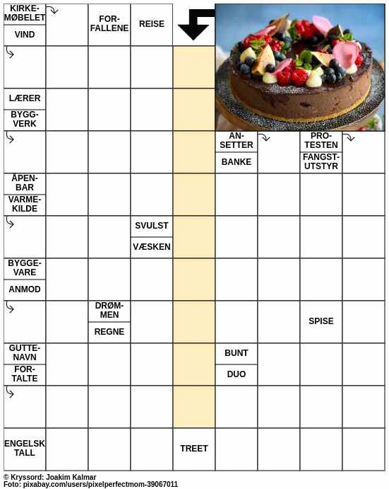 Dagens kryssord – 1. Mars - 2024
