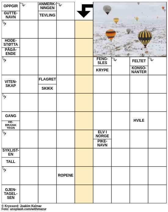 Dagens kryssord – 15. Februar - 2024