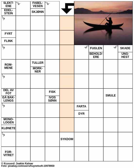 Dagens kryssord – 20. Februar - 2024