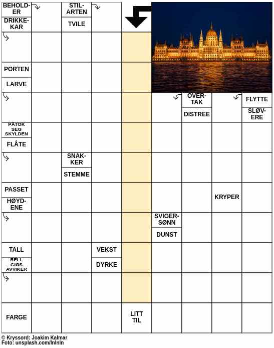 Dagens kryssord – 24. Februar - 2024