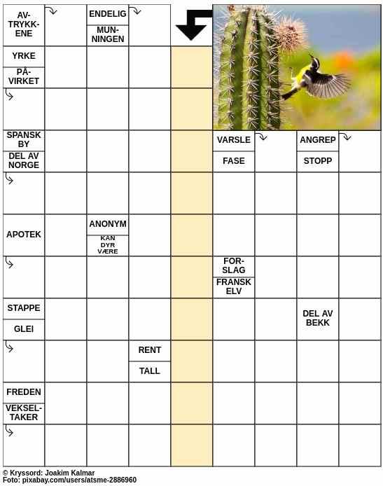 Dagens kryssord – 25. Februar - 2024