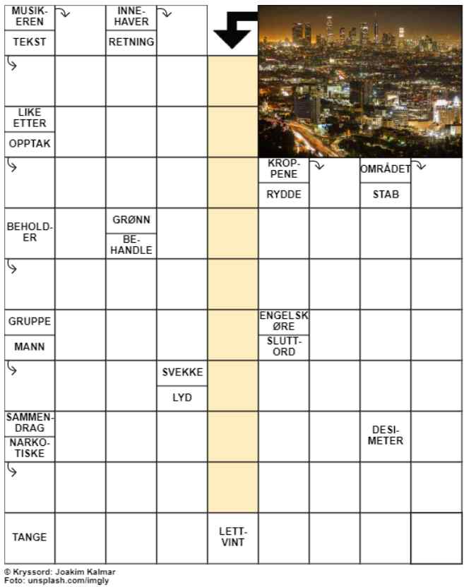 Dagens kryssord – 4. Februar - 2024
