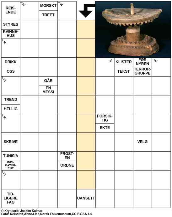 Dagens kryssord – 6. Februar - 2024