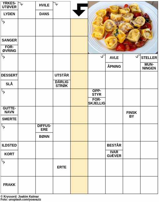 Dagens kryssord – 21. Mars - 2024