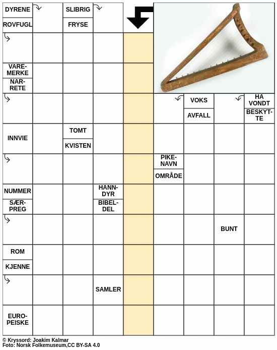 Dagens kryssord – 3. Mars - 2024