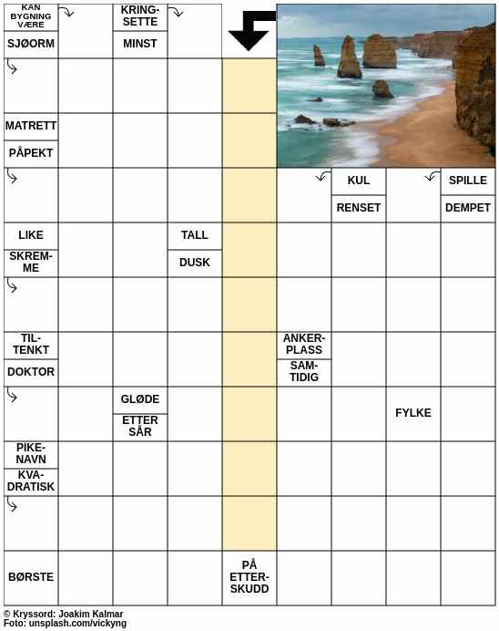 Dagens kryssord – 10. Mars - 2024