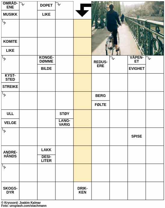 Dagens kryssord – 13. Mars - 2024